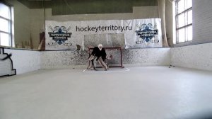 Тренировка вратаря - любителя "Территория Хоккея"