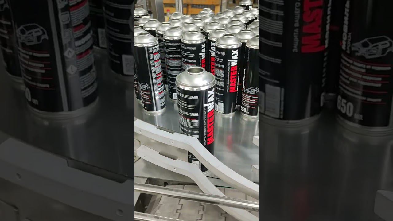 Мовиль аэрозоль. Наносим этикетку. смотреть онлайн