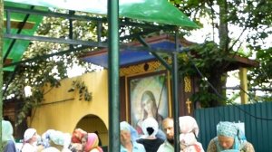 Дивеево,трапезная для паломников.День памяти Серафима Саровского 1 августа 2014 года.