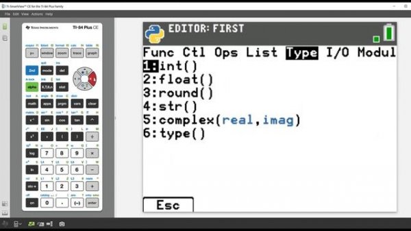 TI-84 Plus CE Python Graphing Calculator: Write Your First Program