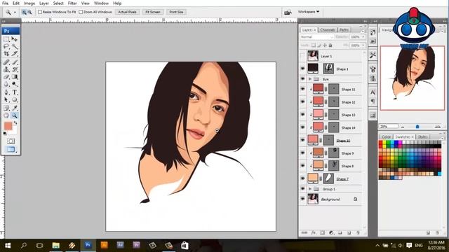 [TimeLapse] Vector/Vexel Vienny JKT48 with Adobe Photoshop CS3 смотреть онлайн
