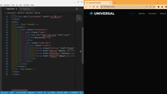 Create a Professional Personal Portfolio Website Using HTML & CSS смотреть онлайн