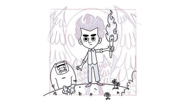 Wilson - Don't Starve fan art Timelapse | Procreate digital art смотреть онлайн