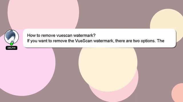 How to remove vuescan watermark? смотреть онлайн