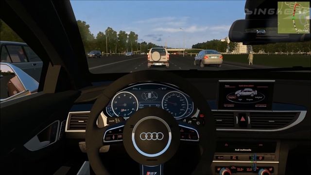 City Car Driving - Audi RS7 | Sport Driving смотреть онлайн