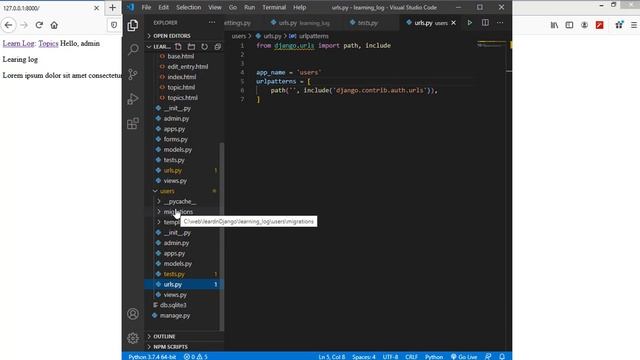 Django user authentication and registrarion for beginner | Django for beginners part6 смотреть онлайн