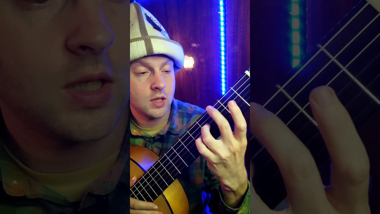 простая мелодия на гитаре для начинающих #shorts смотреть онлайн