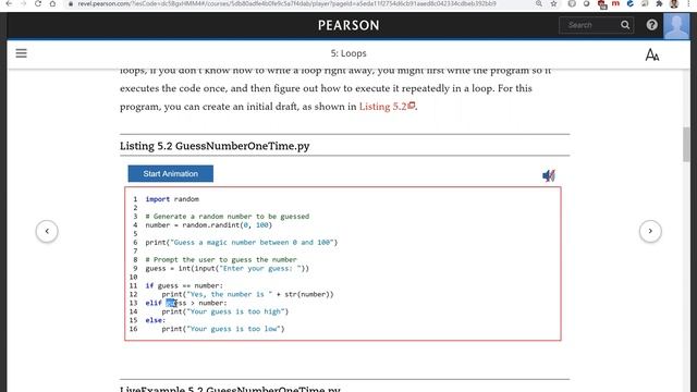Daniel Liang Python Section 5.3 смотреть онлайн