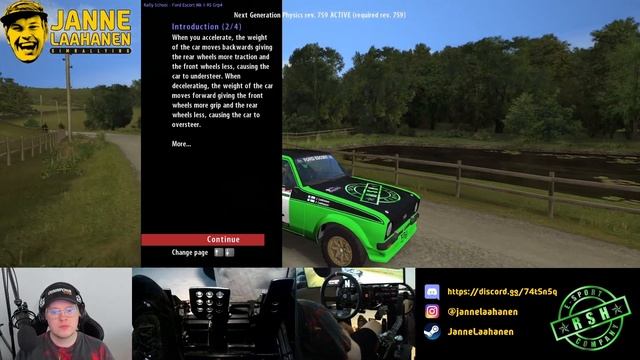 Getting Escorted Through Rally School in Richard Burns Rally смотреть онлайн