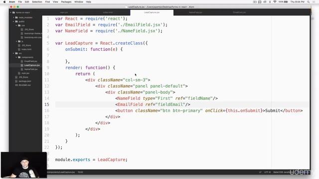 41 Forms in React Part 2 Working with refs смотреть онлайн