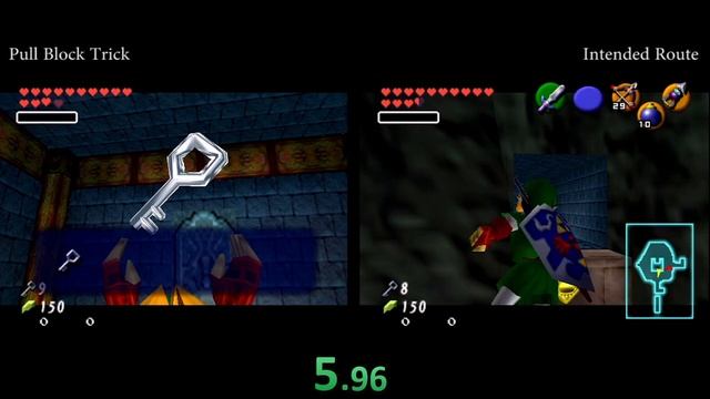 Comparison : Water Temple Pull Push Block Chest, Bomb Trick Versus Intended Route смотреть онлайн