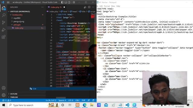 sistem basis data koneksi mysql dan vs code, perancangan interface dan basis data (part2) смотреть онлайн