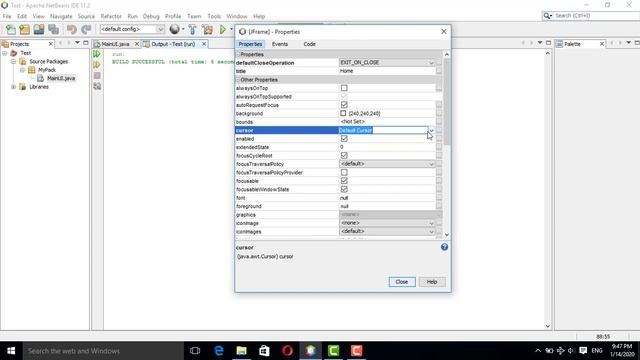 how to use JFrame Form in java swing using netbeans (p2) смотреть онлайн