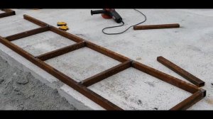 ЛЕСТНИЦА ИЗ ПРОФИЛЬНОЙ ТРУБЫ. СВОИМИ РУКАМИ.