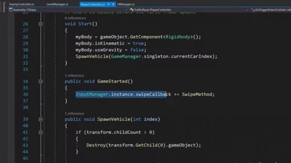 Traffic Racer Part 8 GameOver Unity Tutorial