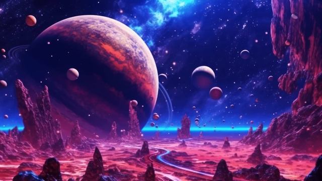 Space Ambient Music ✨ Space Journey Relaxation ✨ Flying in Planets смотреть онлайн