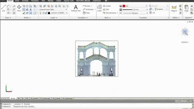 Ortho Image from a Point Cloud in AutoCAD смотреть онлайн