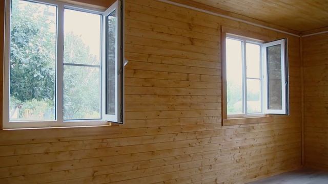 Каркасный дачный дом 6х6м. смотреть онлайн