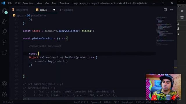 Creando un carrito de compras en DIRECTO! con JavaScript, DOM, Fragment y más... смотреть онлайн
