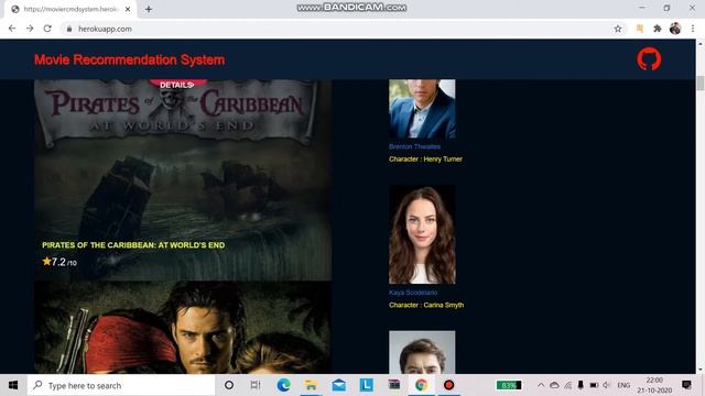 Movie Recommendation System Using TMDB Api and Flask framework смотреть онлайн