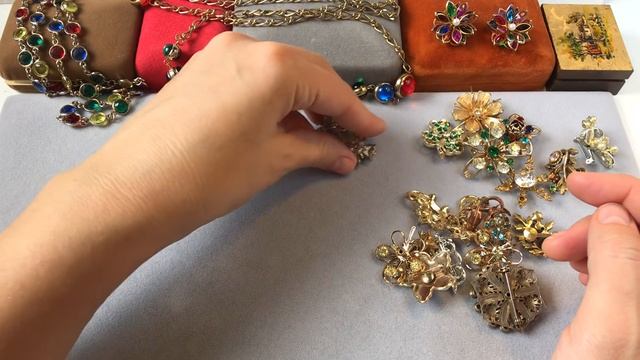 85. Распаковка. Винтаж. Броши - малютки.