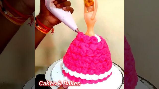 New Barbie Doll Cake | Doll Cake Decorating Complication | Doll Cake At Home | #birthdaycake