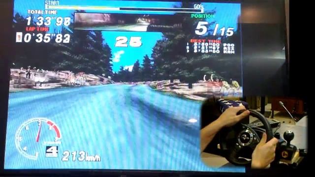Sega Rally Arcade played with Sequential Shifting смотреть онлайн