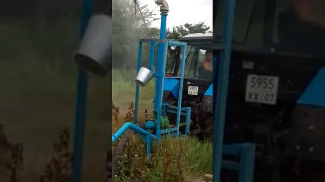 Насос от вала отбора мощности трактора на спринклерном орошении смотреть онлайн