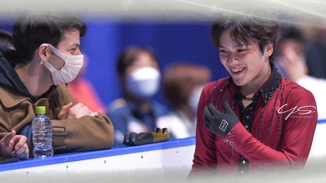 Shoma Uno leads Illia Malinin after men's short program in figure skate. смотреть онлайн