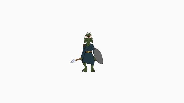 Animation process of Dungeons and Kobolds in Blender 2.9 смотреть онлайн
