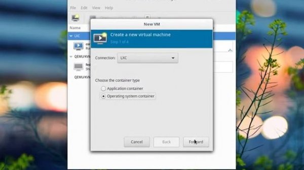 Create Libvirt LXC container from Docker image with virt-manager
