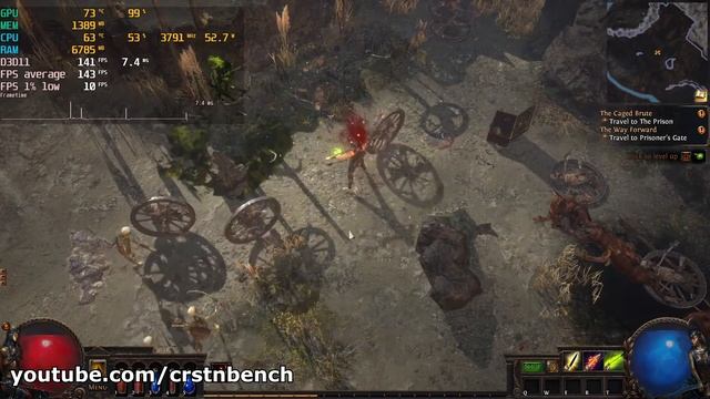 Intel Core i7 4790 \ NVIDIA GTX 970 \ Path of Exile @1080p high settings смотреть онлайн