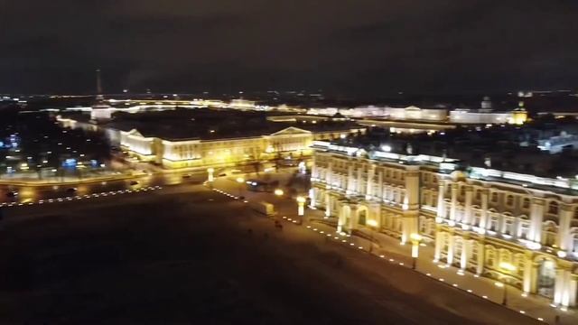Зимний дворец Эрмитаж Санкт-Петербург Дворцовая площадь Александровская колонна Главный штаб Елка смотреть онлайн