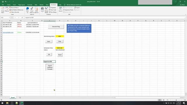 Build your own Ping Tester #4 | Export Excel Sheets to PDF using VBA | Excel смотреть онлайн