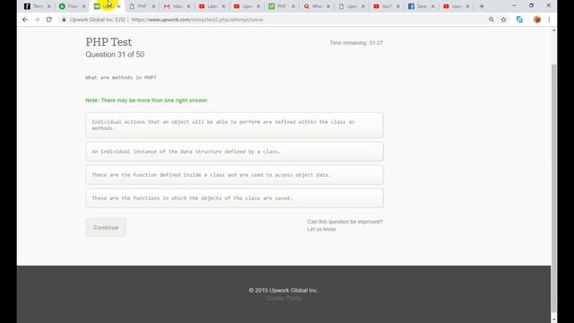 Upwork Php test Questions with answer 2019 | Top 10% Scoure смотреть онлайн