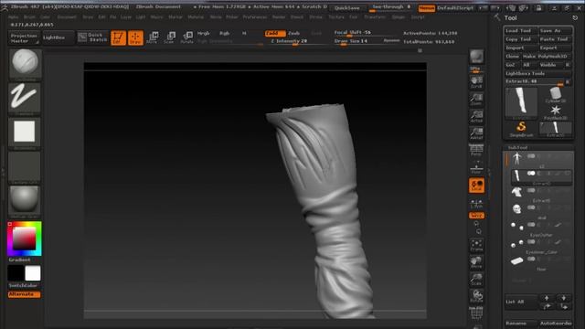 [Timelapse] Zombie sculpt in Zbrush for horror-game on Unity 5 смотреть онлайн
