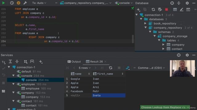 SQL 21. Соединение таблиц. OUTER JOINs. LEFT, RIGHT, FULL смотреть онлайн