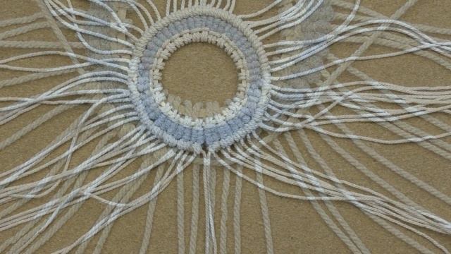 Round Macrame Tapestry DIY Wall Decor / Table Decoration смотреть онлайн