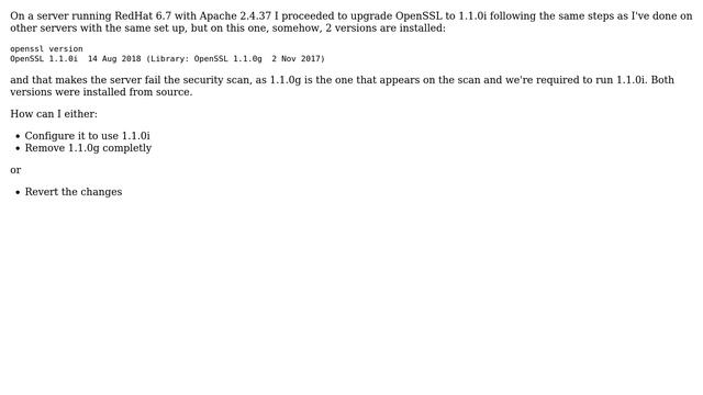 2 versions of openssl on one server смотреть онлайн
