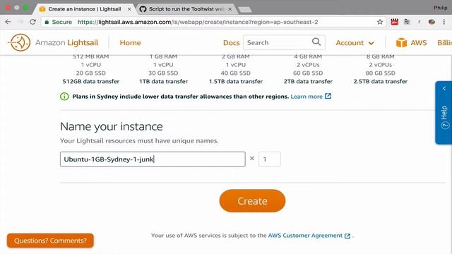 Amazon Lightsail, Docker and the Tooltwist Website смотреть онлайн