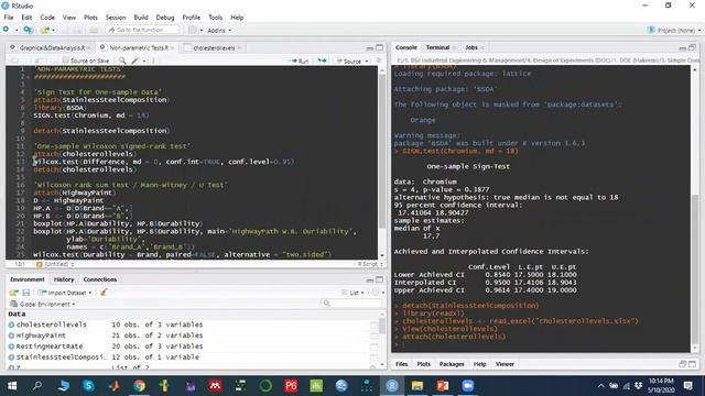 One and Two Samples Non Parametric Tests Using R (in Urdu / Hindi) смотреть онлайн