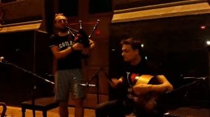 Игра на волынке. Шотландский фолк на Дерибасовской.