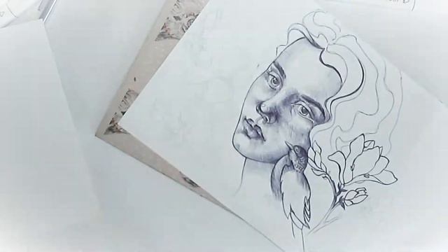 Рисунок портрет шариковой ручкой/ How to draw portraits ТАЙМЛАПС смотреть онлайн