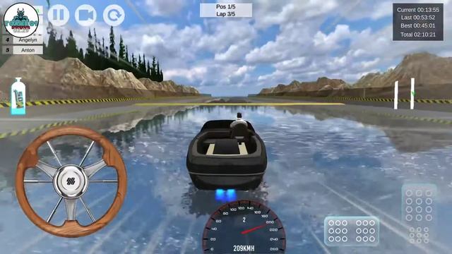 Xtreme Boat Racing 2019: Speed Jet Ski Stunt Games #1 Ciruit Level-1Gameplay iOS, Android смотреть онлайн