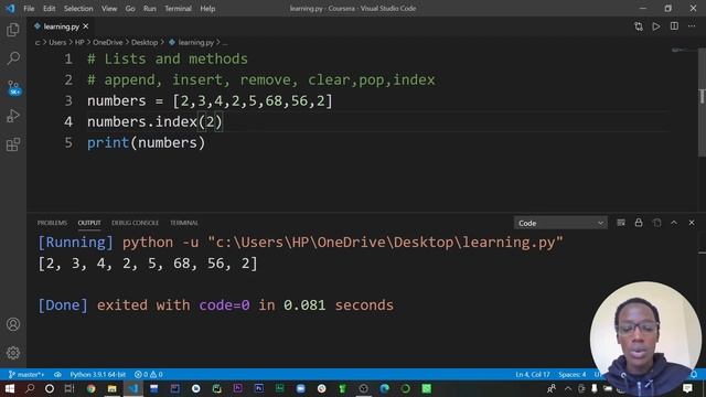 Lesson 4 Python List methods смотреть онлайн