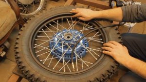 бортировка колеса на мото Урал