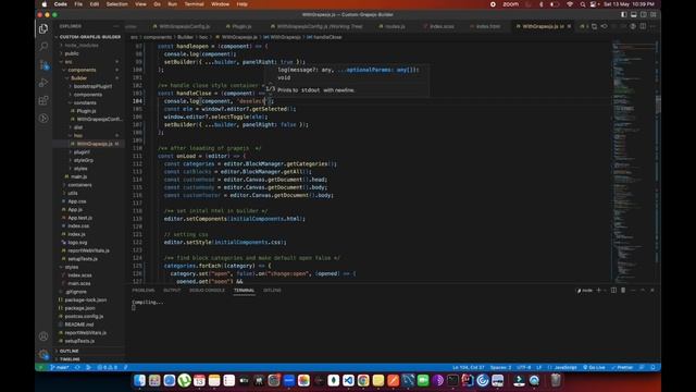 GrapesJs Events | GrapesJs | React JS смотреть онлайн