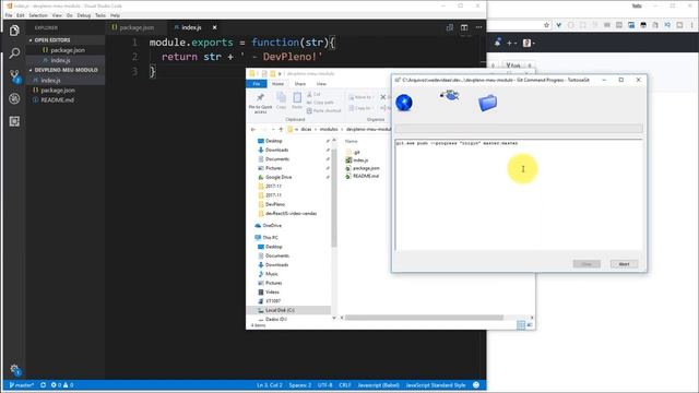 Criando e re-utilizando seus próprios módulos no NodeJS com Git смотреть онлайн
