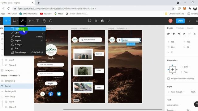 Desain Online Shop Menggunakan Figma смотреть онлайн