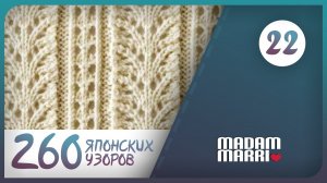 Супер узор №22.БОЛЬШАЯ КНИГА ЯПОНСКИХ УЗОРОВ.260.
